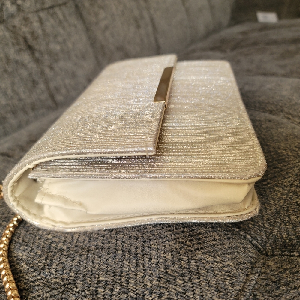 Champagne Gold Sparkling Evening Shoulder Bag - Picture 8 of 11
